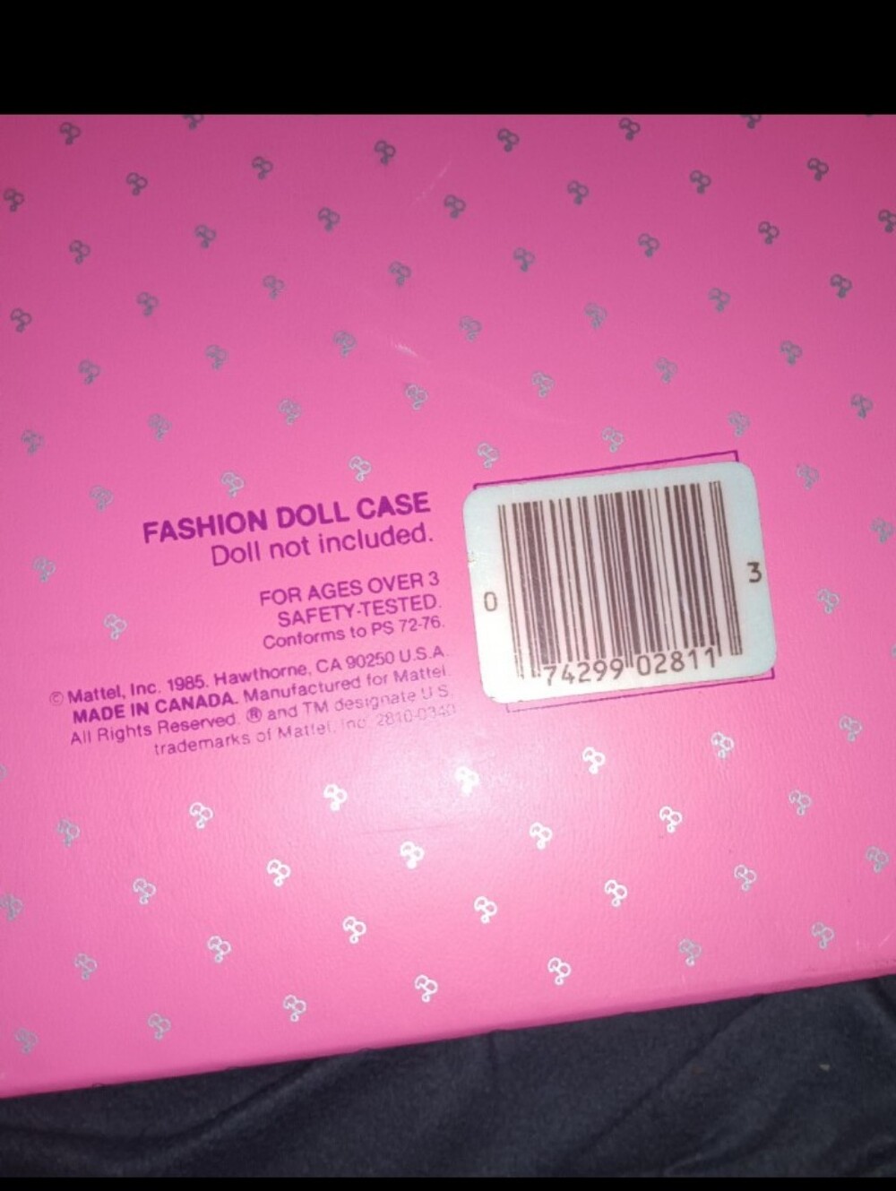 VTG Barbie Pink & Silver Fashion Doll Case 1985 - Picture 5 of 10